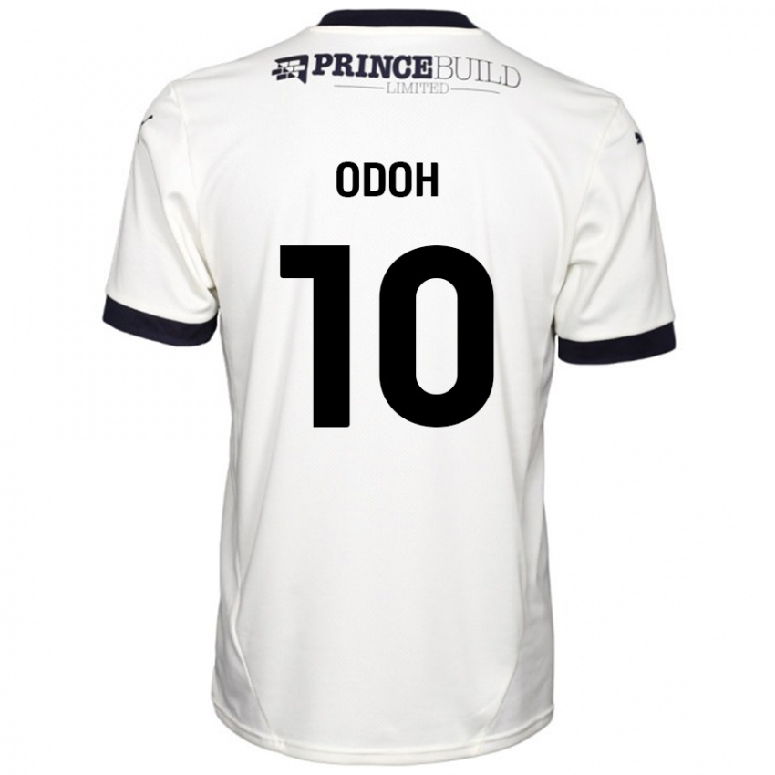 Criança Camisola Abraham Odoh #10 Fora De Branco Preto Alternativa 2024/25 Camisa