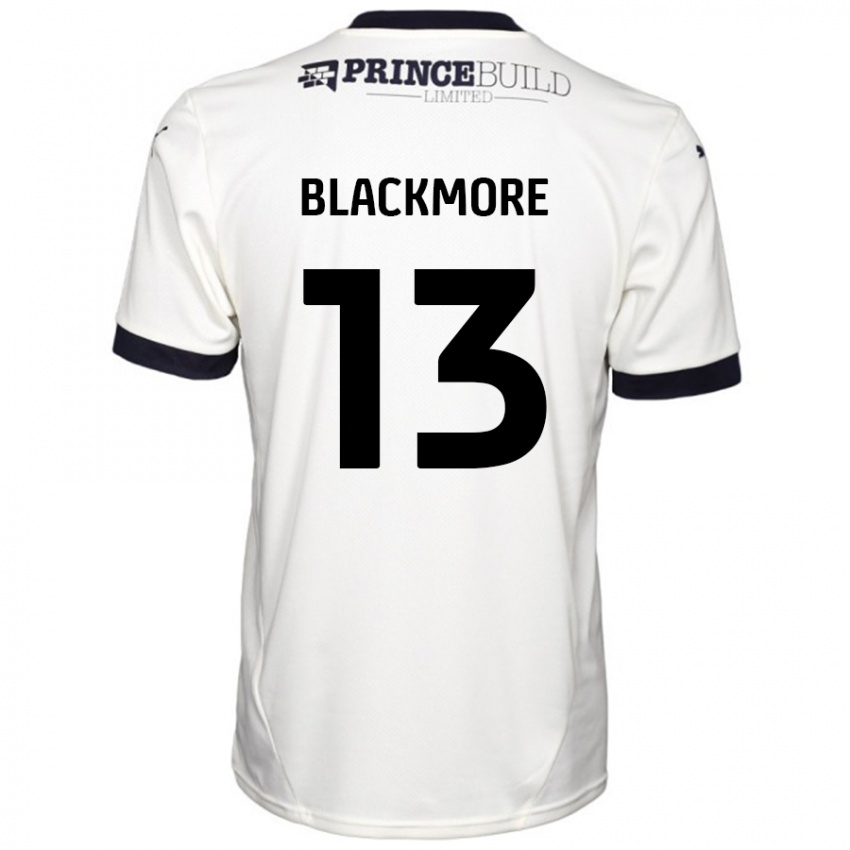 Criança Camisola Will Blackmore #13 Fora De Branco Preto Alternativa 2024/25 Camisa