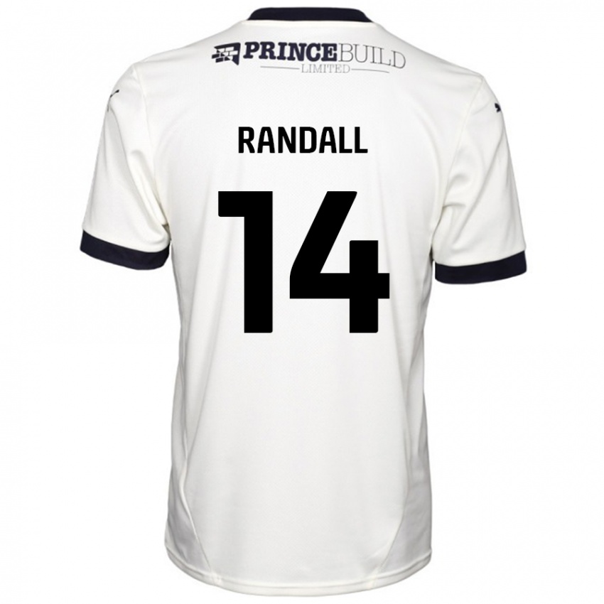 Criança Camisola Joel Randall #14 Fora De Branco Preto Alternativa 2024/25 Camisa