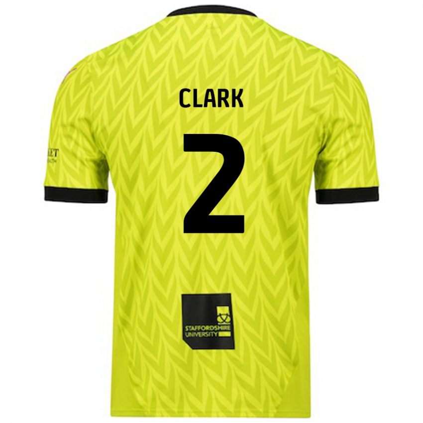 Criança Camisola Mitch Clark #2 Verde Fluorescente Alternativa 2024/25 Camisa