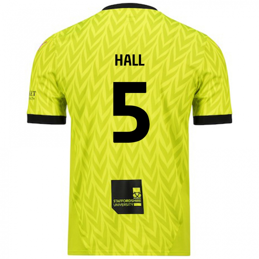 Criança Camisola Connor Hall #5 Verde Fluorescente Alternativa 2024/25 Camisa