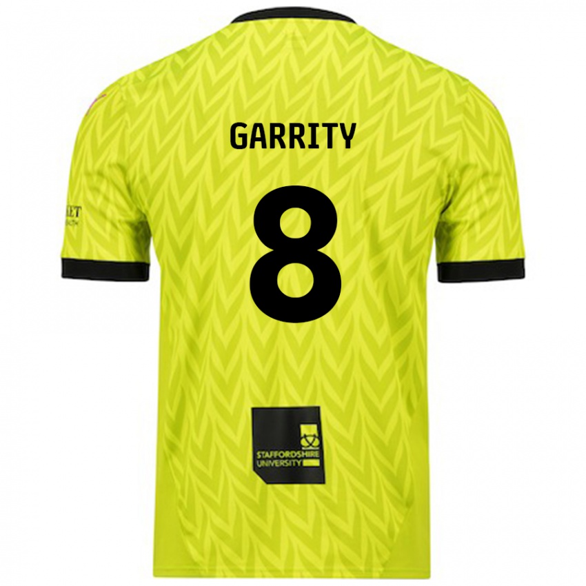 Criança Camisola Ben Garrity #8 Verde Fluorescente Alternativa 2024/25 Camisa