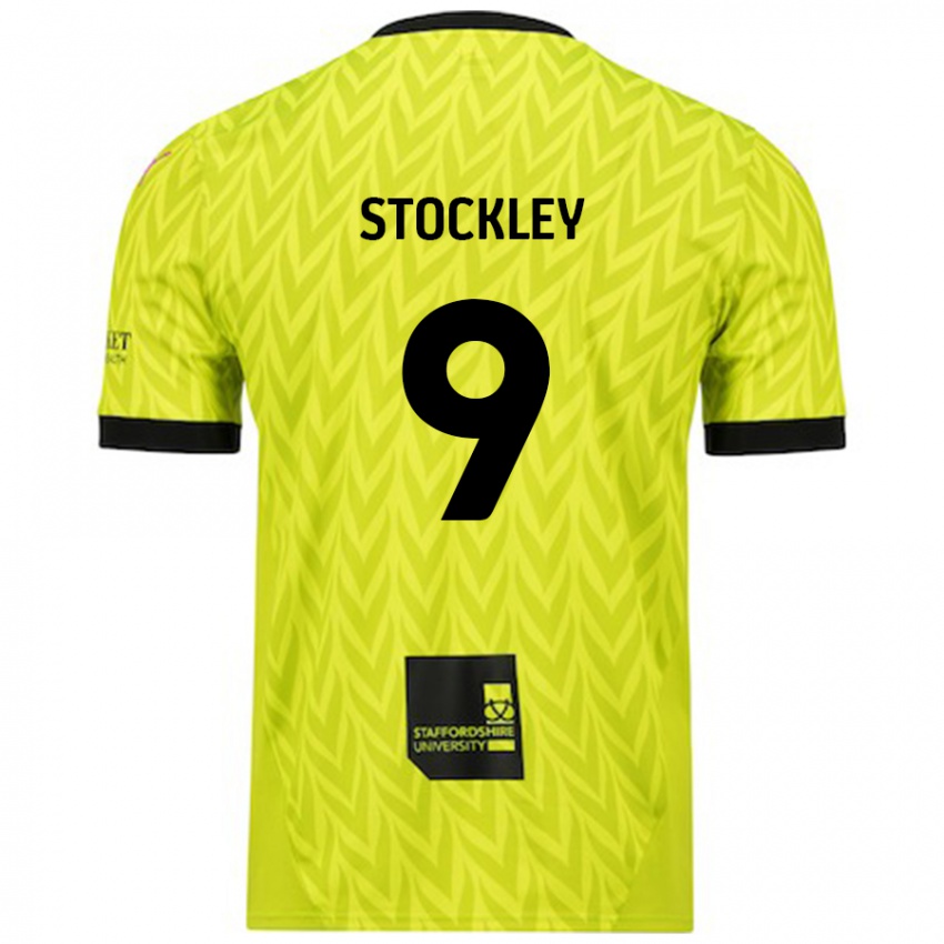 Criança Camisola Jayden Stockley #9 Verde Fluorescente Alternativa 2024/25 Camisa