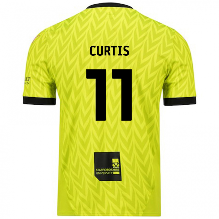 Criança Camisola Ronan Curtis #11 Verde Fluorescente Alternativa 2024/25 Camisa