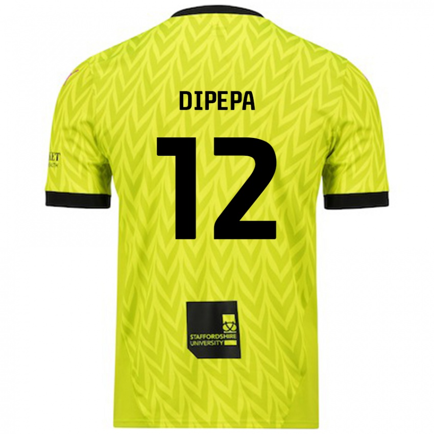 Criança Camisola Baylee Dipepa #12 Verde Fluorescente Alternativa 2024/25 Camisa