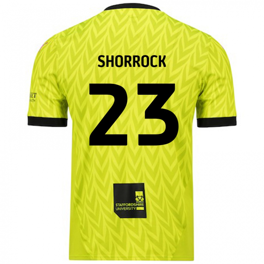 Criança Camisola Jack Shorrock #23 Verde Fluorescente Alternativa 2024/25 Camisa