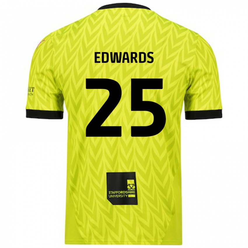 Criança Camisola Diamond Edwards #25 Verde Fluorescente Alternativa 2024/25 Camisa