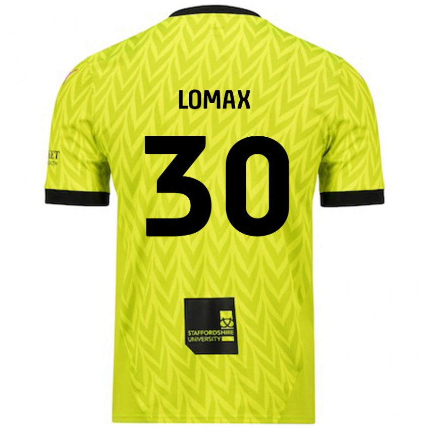 Criança Camisola Ben Lomax #30 Verde Fluorescente Alternativa 2024/25 Camisa