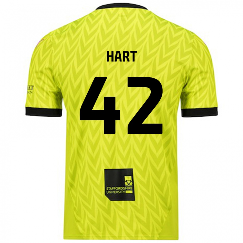 Criança Camisola Sam Hart #42 Verde Fluorescente Alternativa 2024/25 Camisa