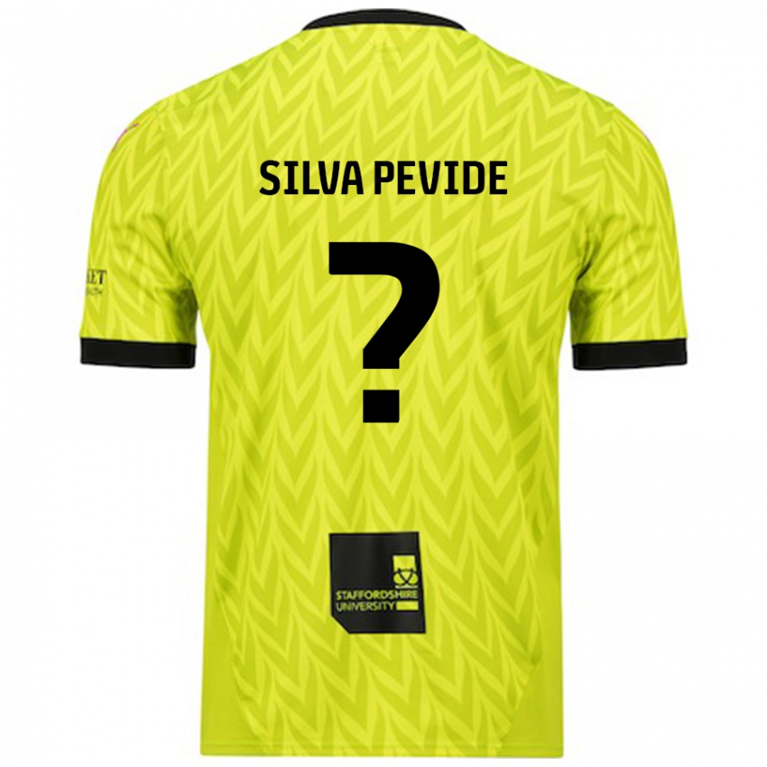 Criança Camisola Joao Silva Pevide #0 Verde Fluorescente Alternativa 2024/25 Camisa