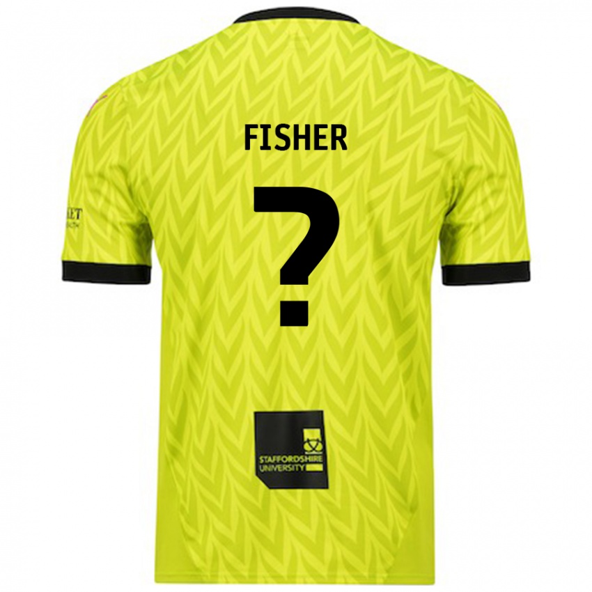 Criança Camisola Elijah Fisher #0 Verde Fluorescente Alternativa 2024/25 Camisa