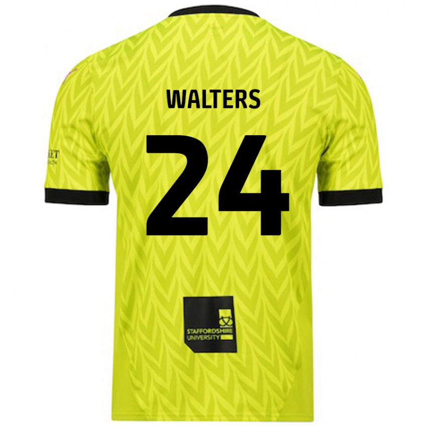 Criança Camisola Rhys Walters #24 Verde Fluorescente Alternativa 2024/25 Camisa