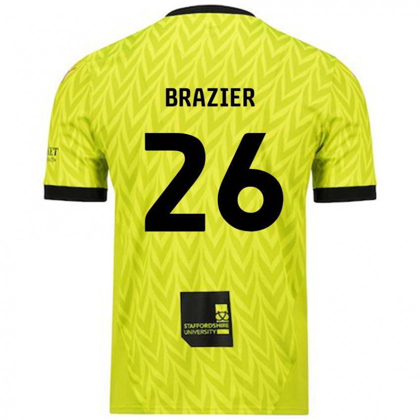 Criança Camisola Liam Brazier #26 Verde Fluorescente Alternativa 2024/25 Camisa