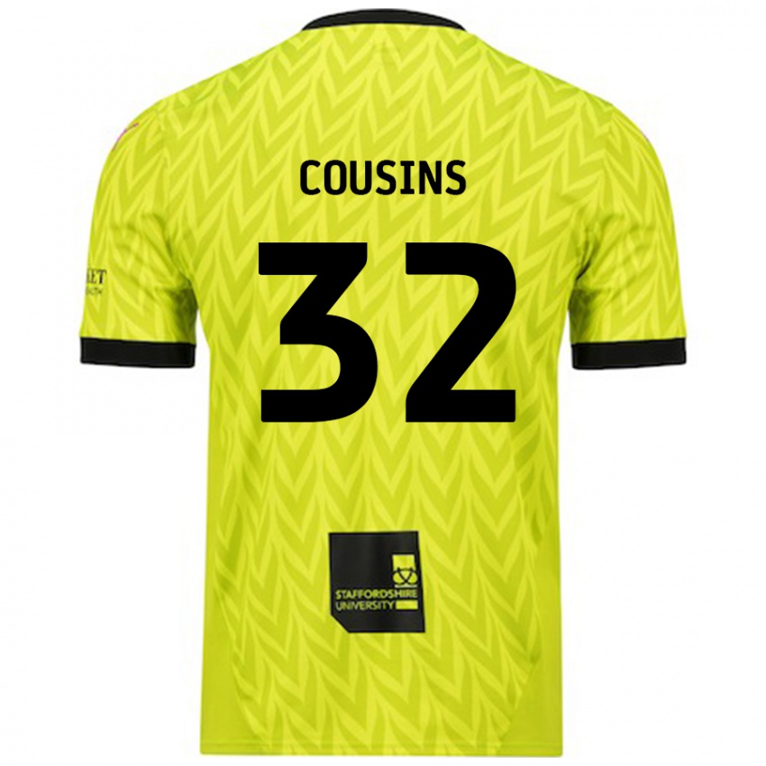 Criança Camisola Logan Cousins #32 Verde Fluorescente Alternativa 2024/25 Camisa