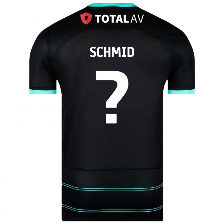 Criança Camisola Nicolas Schmid #0 Preto Alternativa 2024/25 Camisa