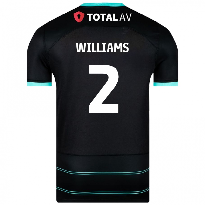 Criança Camisola Jordan Williams #2 Preto Alternativa 2024/25 Camisa