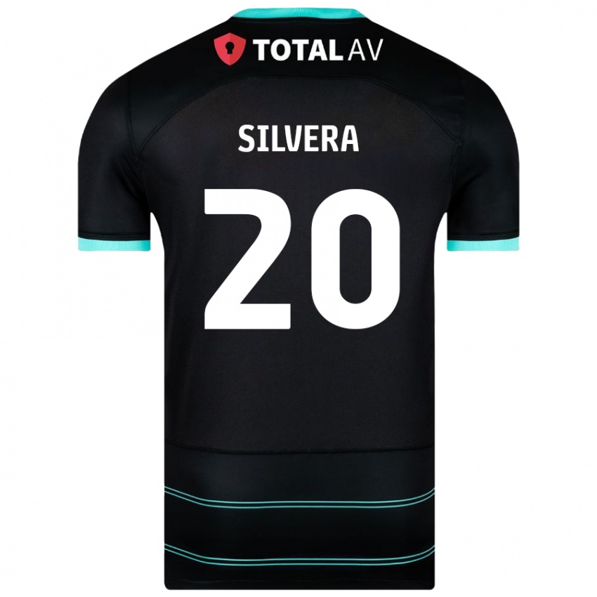 Criança Camisola Sam Silvera #20 Preto Alternativa 2024/25 Camisa