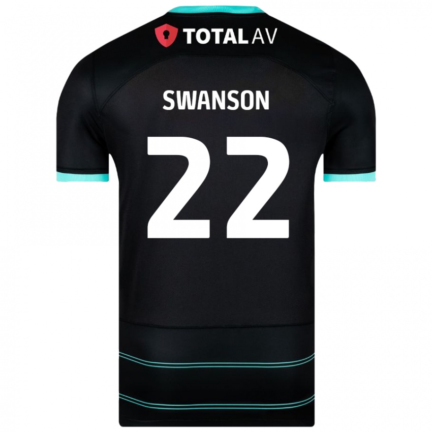 Criança Camisola Zak Swanson #22 Preto Alternativa 2024/25 Camisa