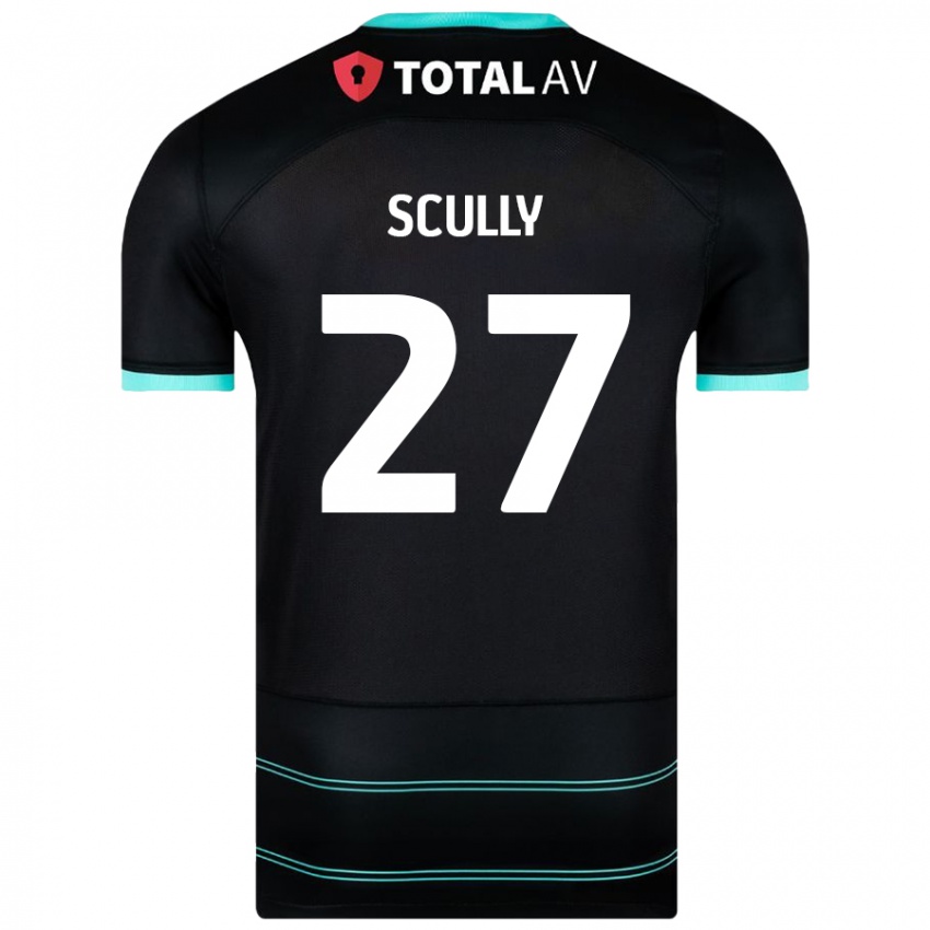 Criança Camisola Anthony Scully #27 Preto Alternativa 2024/25 Camisa