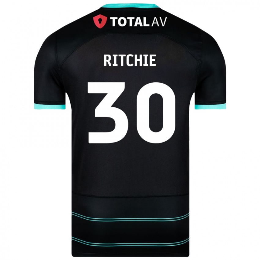 Criança Camisola Matt Ritchie #30 Preto Alternativa 2024/25 Camisa