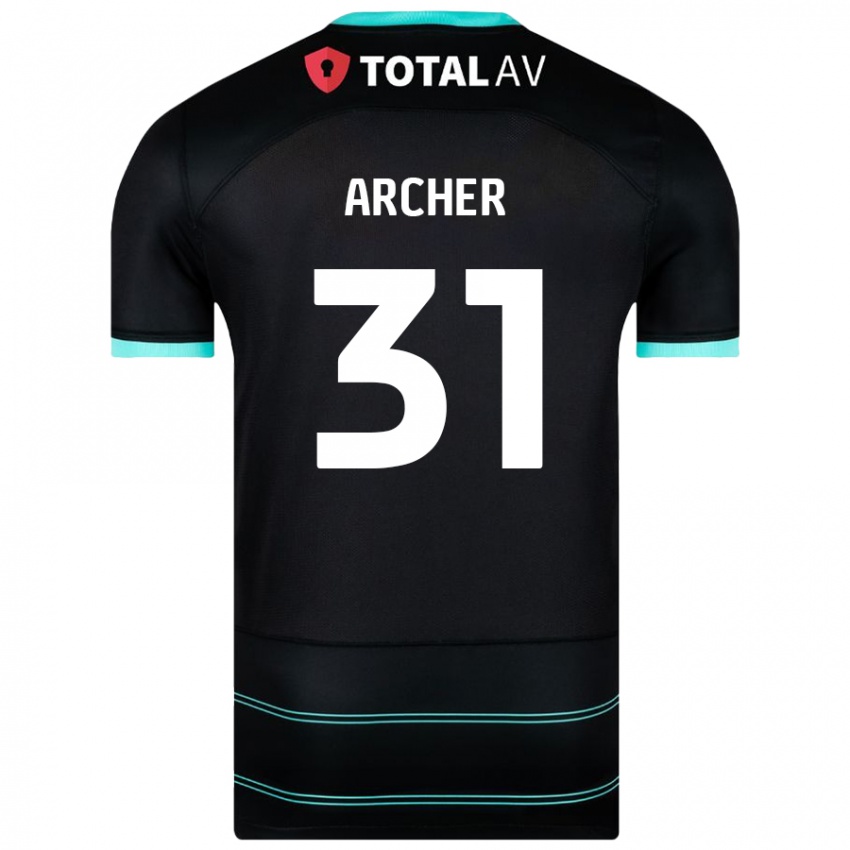 Criança Camisola Jordan Archer #31 Preto Alternativa 2024/25 Camisa