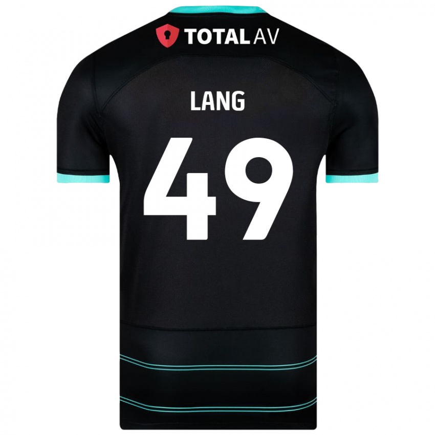 Criança Camisola Callum Lang #49 Preto Alternativa 2024/25 Camisa