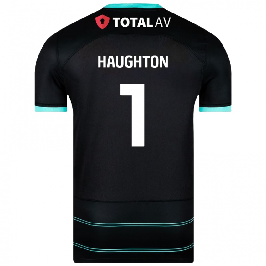 Criança Camisola Hannah Haughton #1 Preto Alternativa 2024/25 Camisa