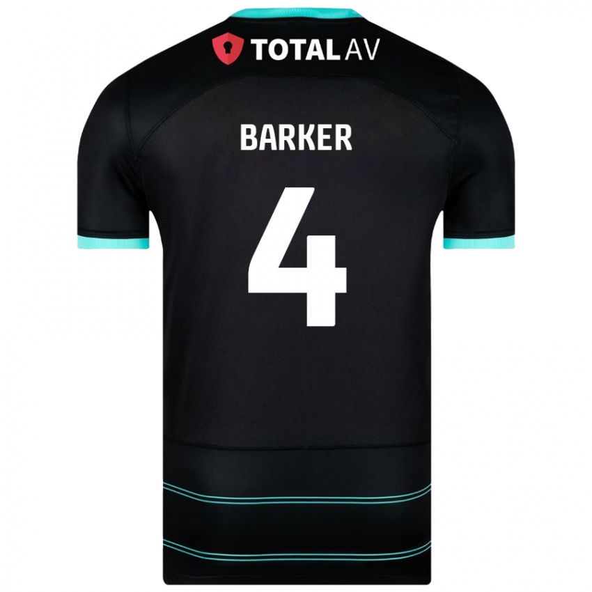 Criança Camisola Sophie Barker #4 Preto Alternativa 2024/25 Camisa