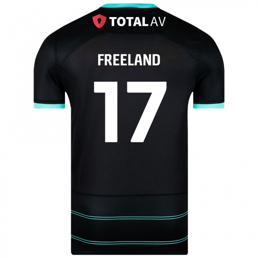 Criança Camisola Georgie Freeland #17 Preto Alternativa 2024/25 Camisa