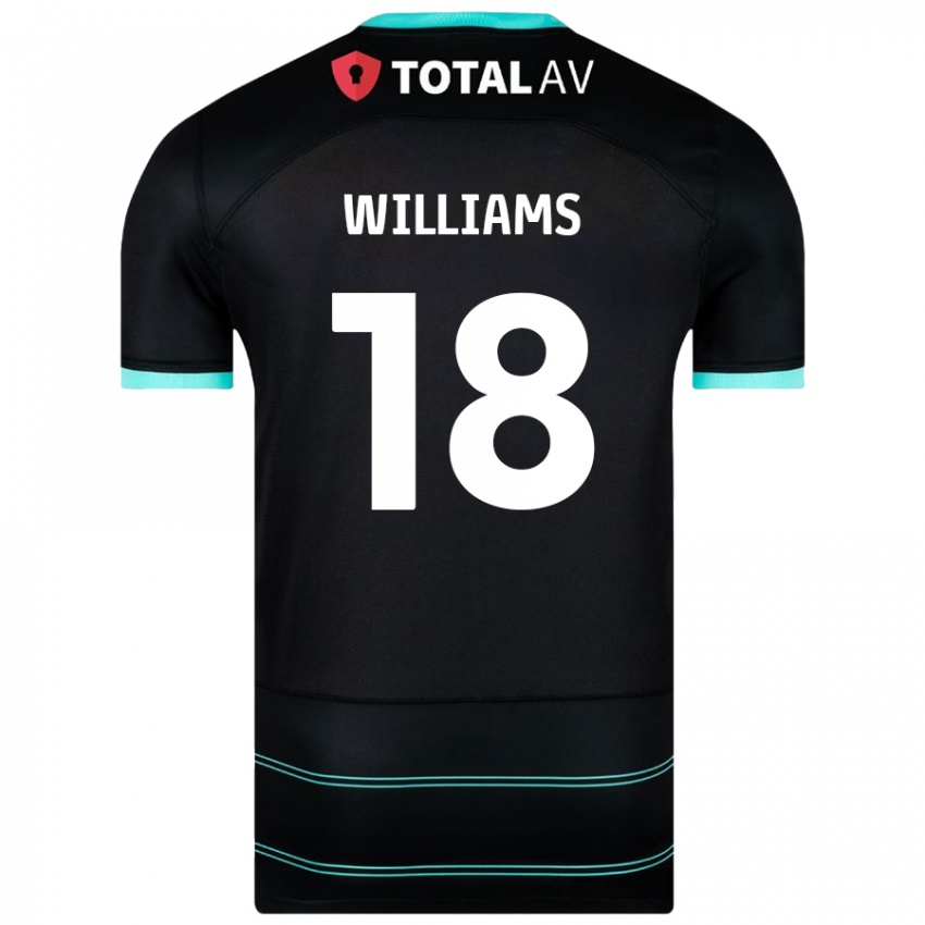 Criança Camisola Scarlett Williams #18 Preto Alternativa 2024/25 Camisa