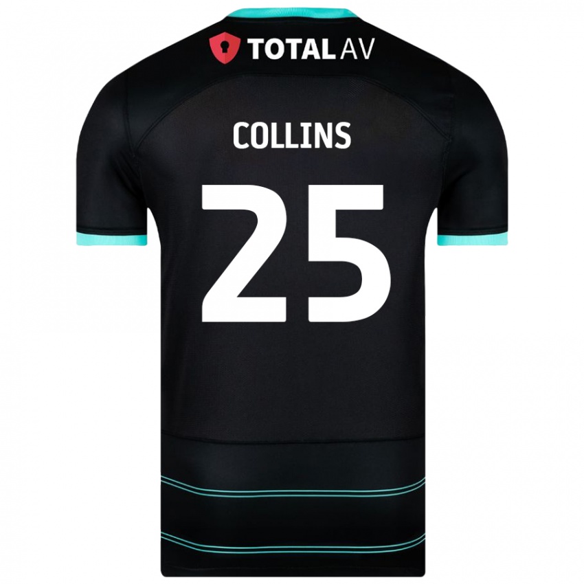 Criança Camisola Izzy Collins #25 Preto Alternativa 2024/25 Camisa