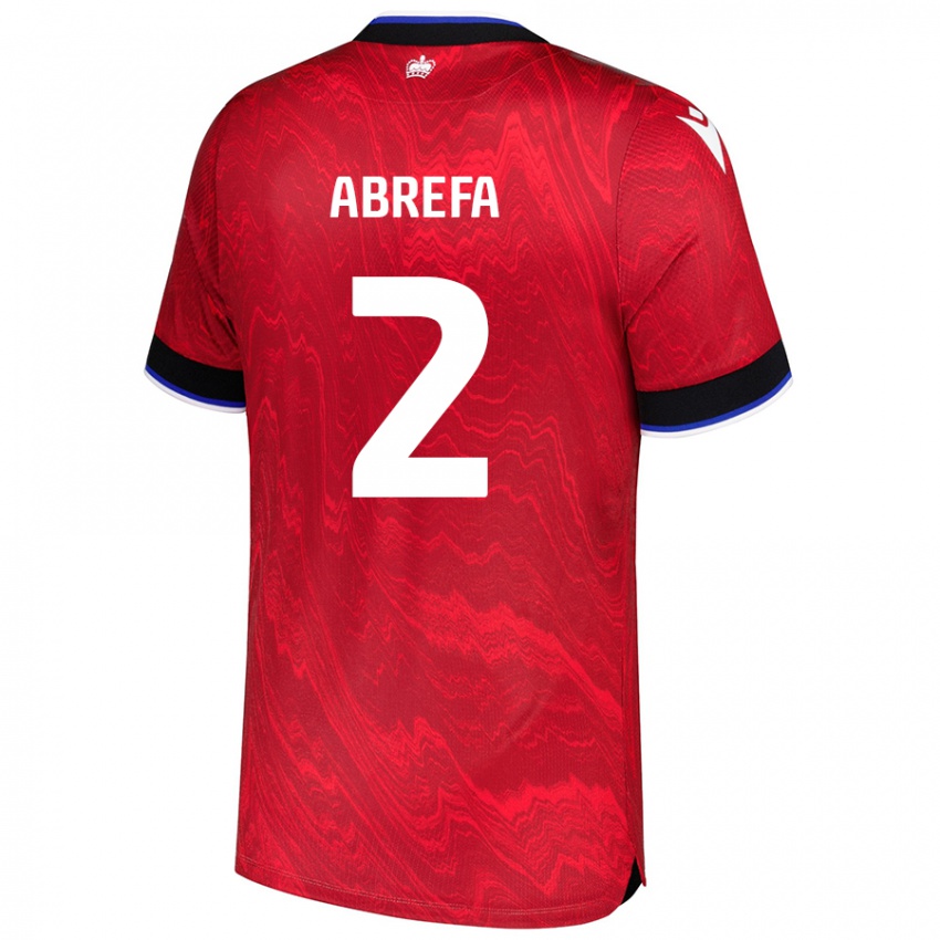 Criança Camisola Kelvin Abrefa #2 Vermelho Preto Alternativa 2024/25 Camisa