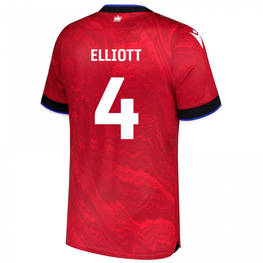 Criança Camisola Ben Elliott #4 Vermelho Preto Alternativa 2024/25 Camisa