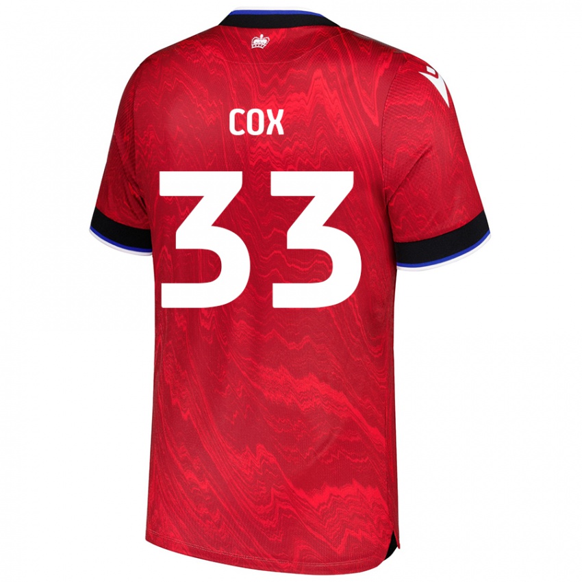 Criança Camisola Bella Cox #33 Vermelho Preto Alternativa 2024/25 Camisa