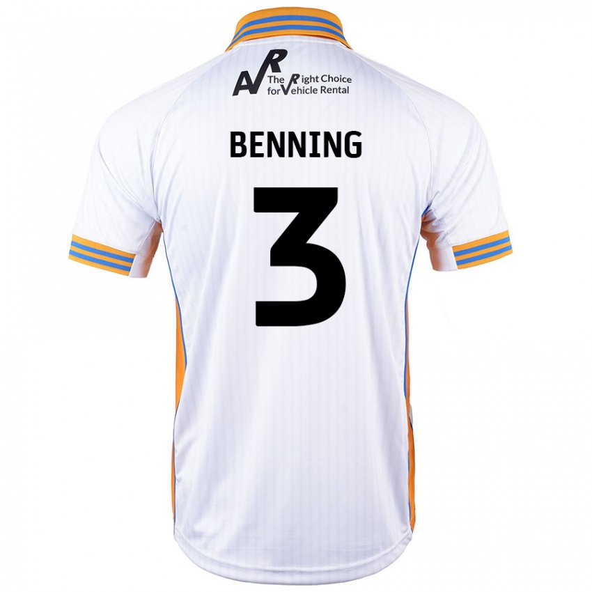 Criança Camisola Mal Benning #3 Branco Alternativa 2024/25 Camisa