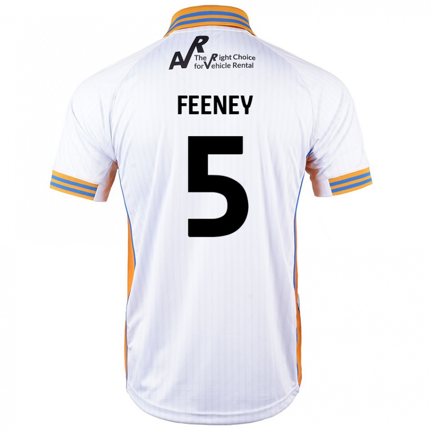 Criança Camisola Morgan Feeney #5 Branco Alternativa 2024/25 Camisa