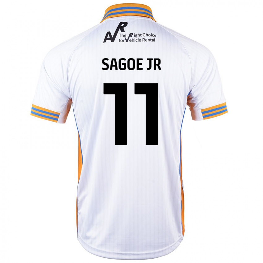 Criança Camisola Charles Sagoe Jr #11 Branco Alternativa 2024/25 Camisa