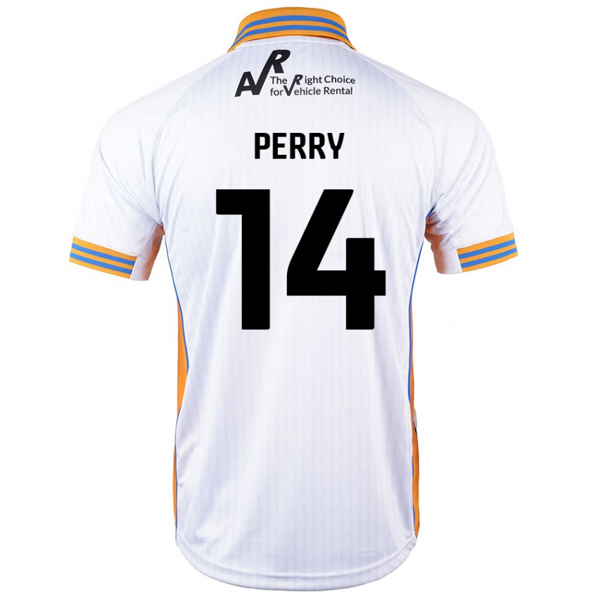 Criança Camisola Taylor Perry #14 Branco Alternativa 2024/25 Camisa