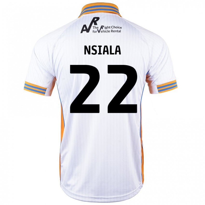 Criança Camisola Toto Nsiala #22 Branco Alternativa 2024/25 Camisa