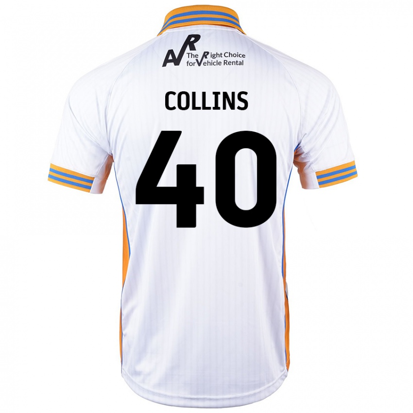 Criança Camisola Jude Collins #40 Branco Alternativa 2024/25 Camisa