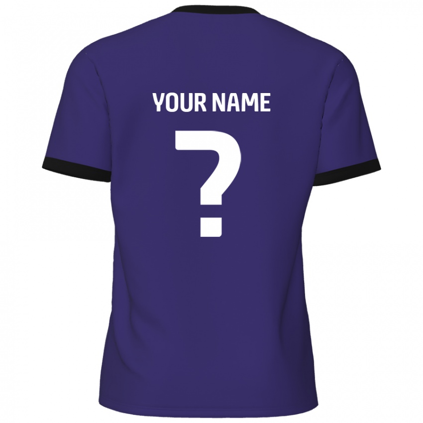 Criança Camisola Seu Nome #0 Roxo Alternativa 2024/25 Camisa