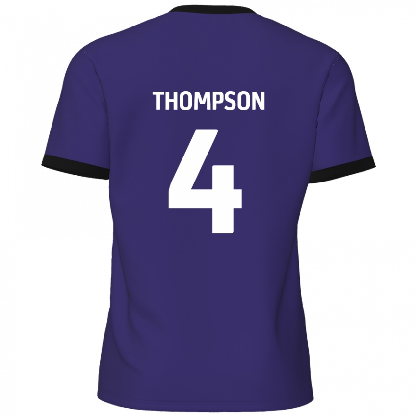 Criança Camisola Nathan Thompson #4 Roxo Alternativa 2024/25 Camisa