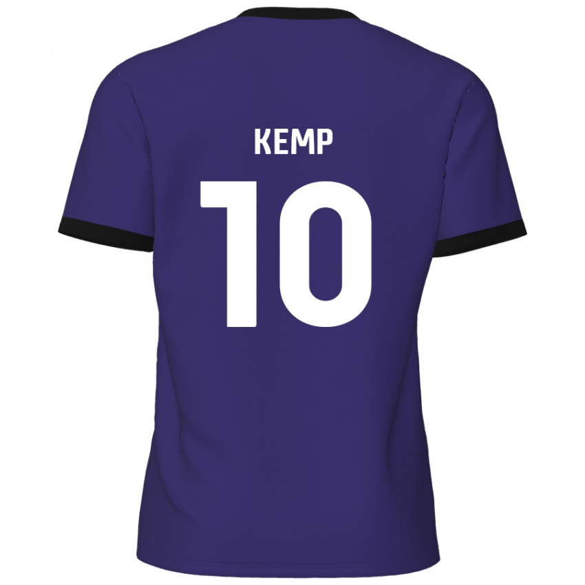 Criança Camisola Dan Kemp #10 Roxo Alternativa 2024/25 Camisa