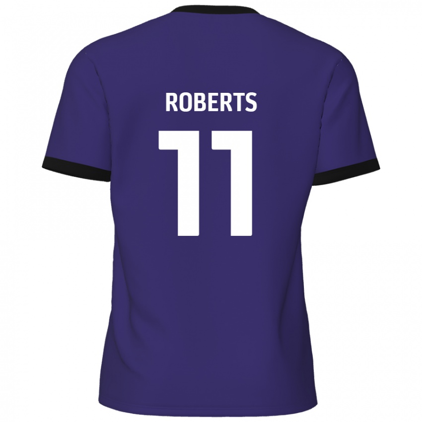 Criança Camisola Jordan Roberts #11 Roxo Alternativa 2024/25 Camisa