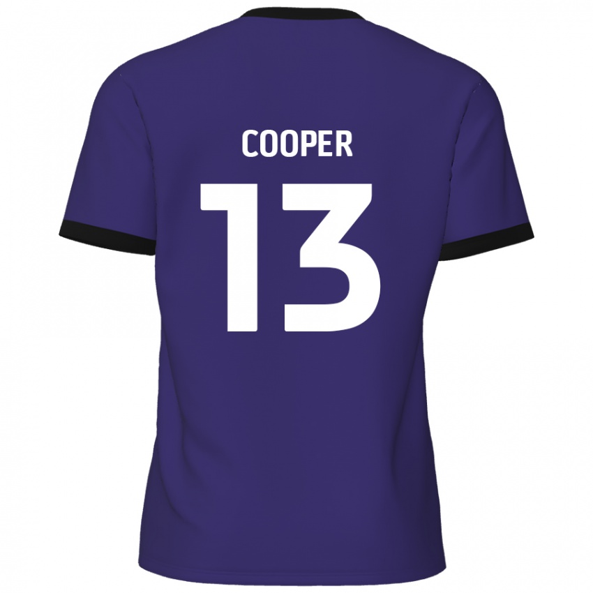 Criança Camisola Murphy Cooper #13 Roxo Alternativa 2024/25 Camisa