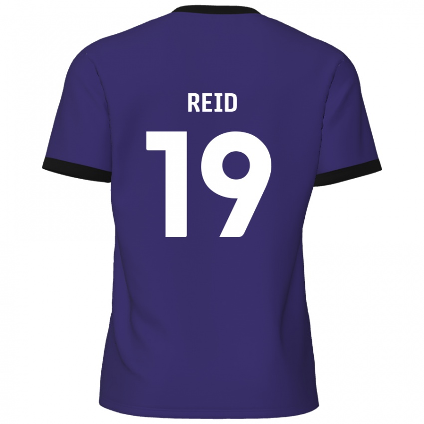 Criança Camisola Jamie Reid #19 Roxo Alternativa 2024/25 Camisa