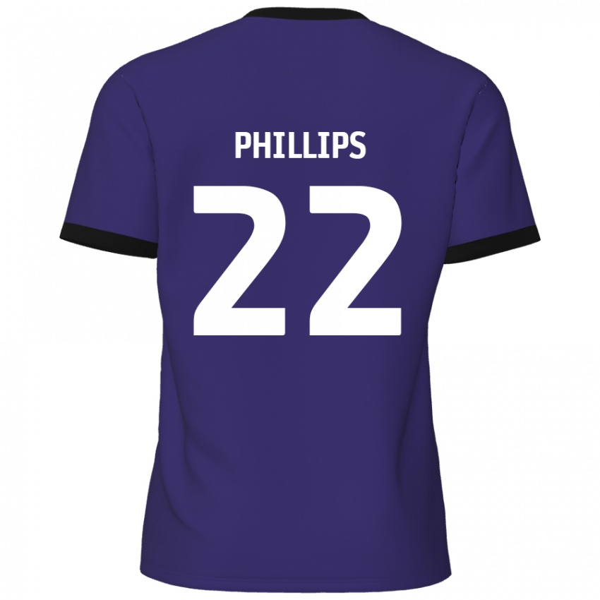 Criança Camisola Daniel Phillips #22 Roxo Alternativa 2024/25 Camisa