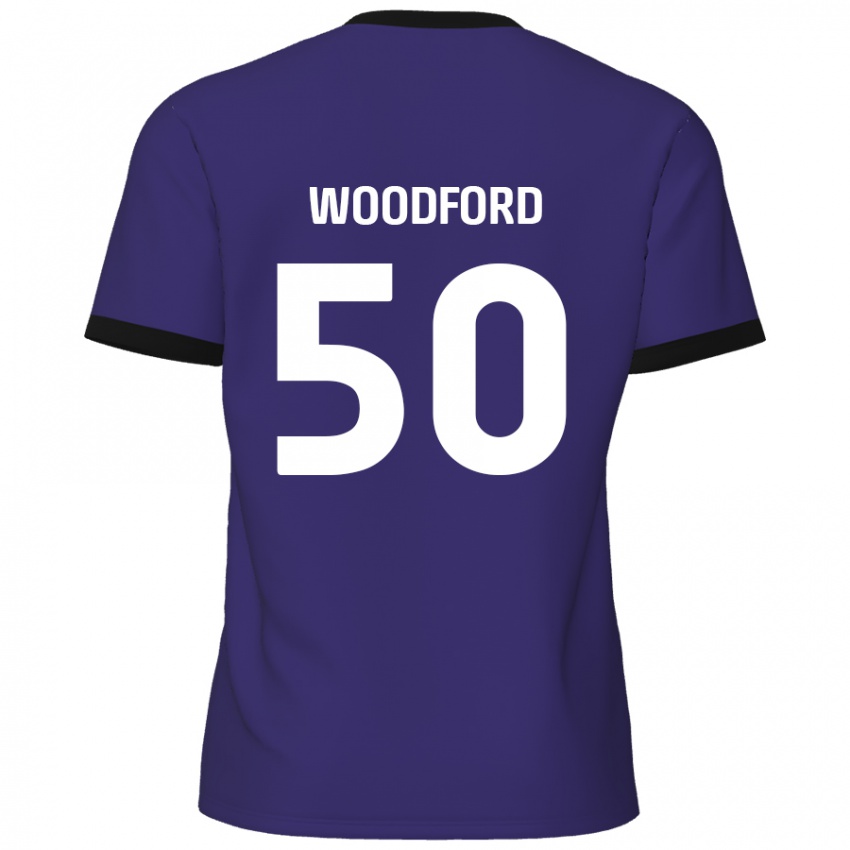 Criança Camisola Max Woodford #50 Roxo Alternativa 2024/25 Camisa