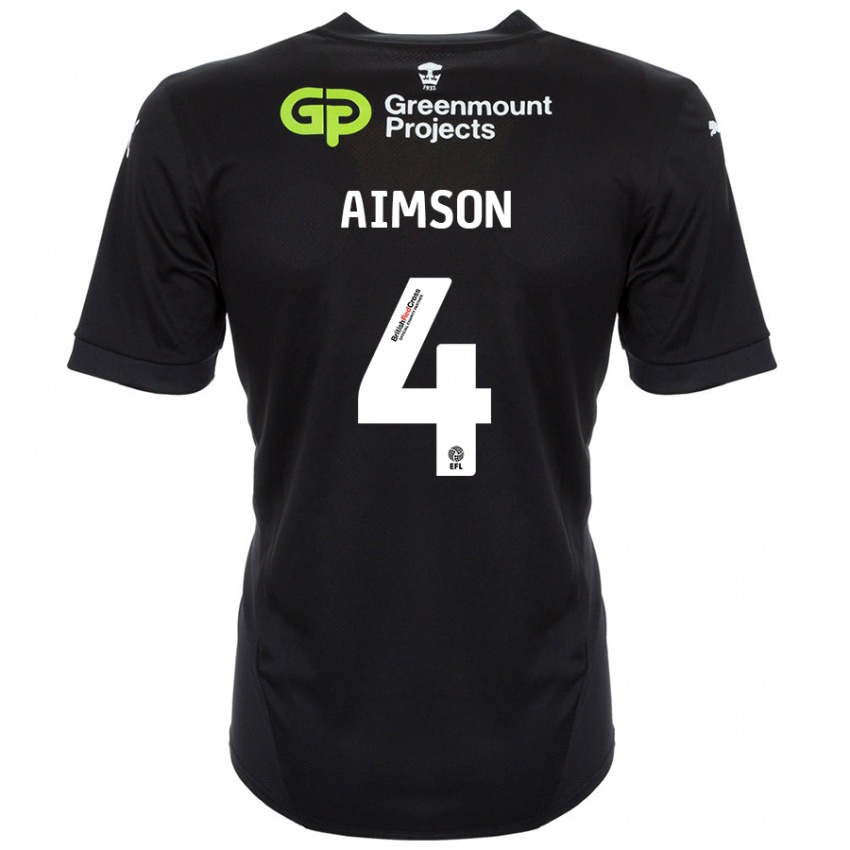 Criança Camisola Will Aimson #4 Preto Alternativa 2024/25 Camisa