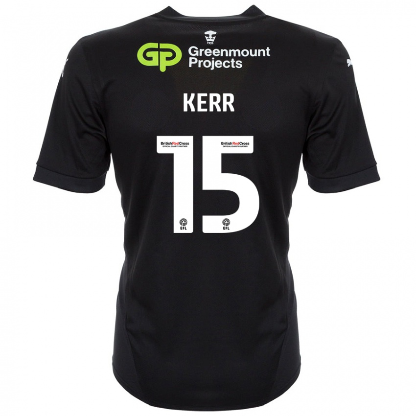 Criança Camisola Jason Kerr #15 Preto Alternativa 2024/25 Camisa